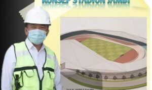 konsep rancangan stadion jambi