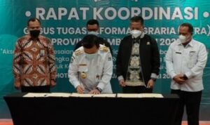 al jaris menandatangani berita acara komitmen bersama dalam pelaksanaan grta jambi 2022