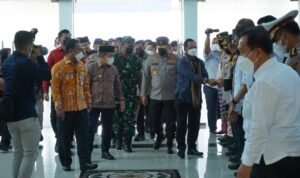 mendagri saat tiba di jambi