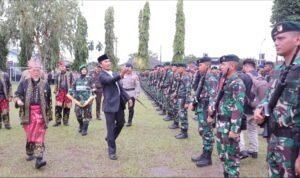 edi penyambutan satgas yonif raider