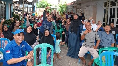 sosialisasi caleg demokrat di jelutung