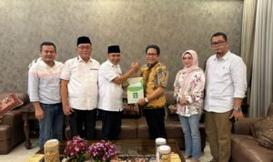 Aspan saat menerima rekomendasi dukungan dari PKB