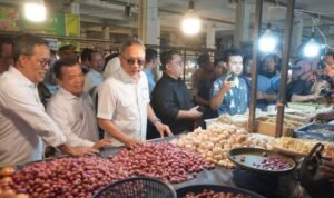 al haris dampingi zulhas tinjau pasar talang banjar