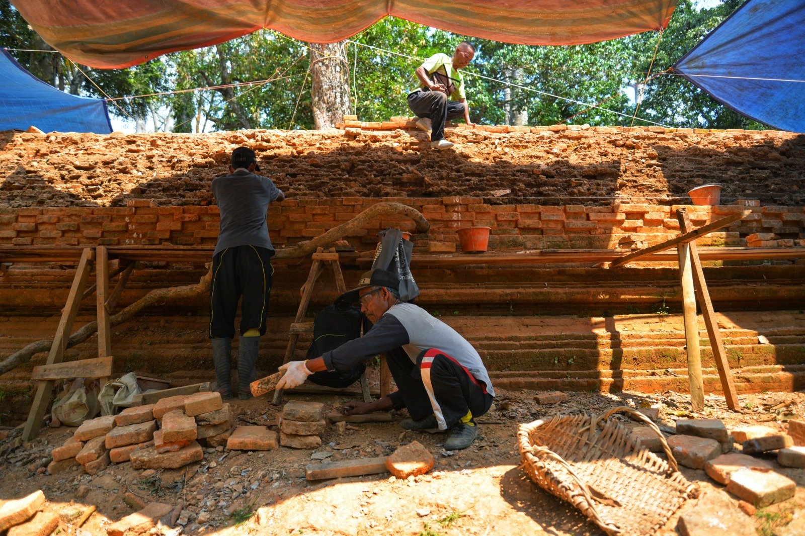 Proses revitalisasi di Kawasan Cagar Budaya Nasional (KCBN) Muarajambi