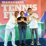 Calon Gubernur Jambi Al Haris saat menutup ajang Mahakarya Tenis Fest Vol 1