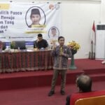 Anggota DPRD Provinsi Jambi, Faizal Riza saat memberikan kuliah umum kepada mahasiswa Fisipol Unja