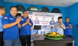 Al Haris saat peringatan HUT dan Rakorcab Partai Demokrat se-Kabupaten Bungo