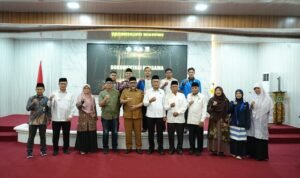Pjs Gubernur Jambi Sudirman usai membuka Muswil ke-2 Forum Zakat Jambi