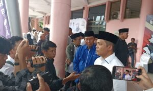 Ketua Sementara DPRD Provinsi Jambi M. Hafiz Fattah saat menghadiri Deklarasi Kampanye Damai Pilgub Jambi