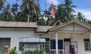 Salah satu tower yang terpasang di desa blankspot di Kabupaten Tanjung Jabung Timur