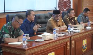 Pjs Gubernur Jambi, Sudirman menggelar rapat koordinasi bersama forkopimda, Bawaslu dan KPU