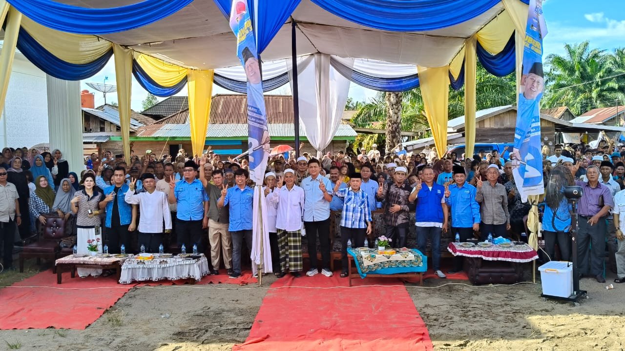 Silaturahmi calon Gubernur Jambi nomor 2 Al Haris dengan simpatisan serta masyarakat Mersam