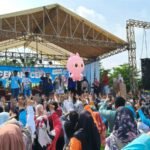 Senam ceria bersama Al Haris dirmaikan ribuan warga Rimbo Bujang