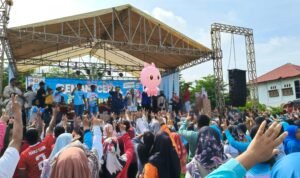 Senam ceria bersama Al Haris dirmaikan ribuan warga Rimbo Bujang