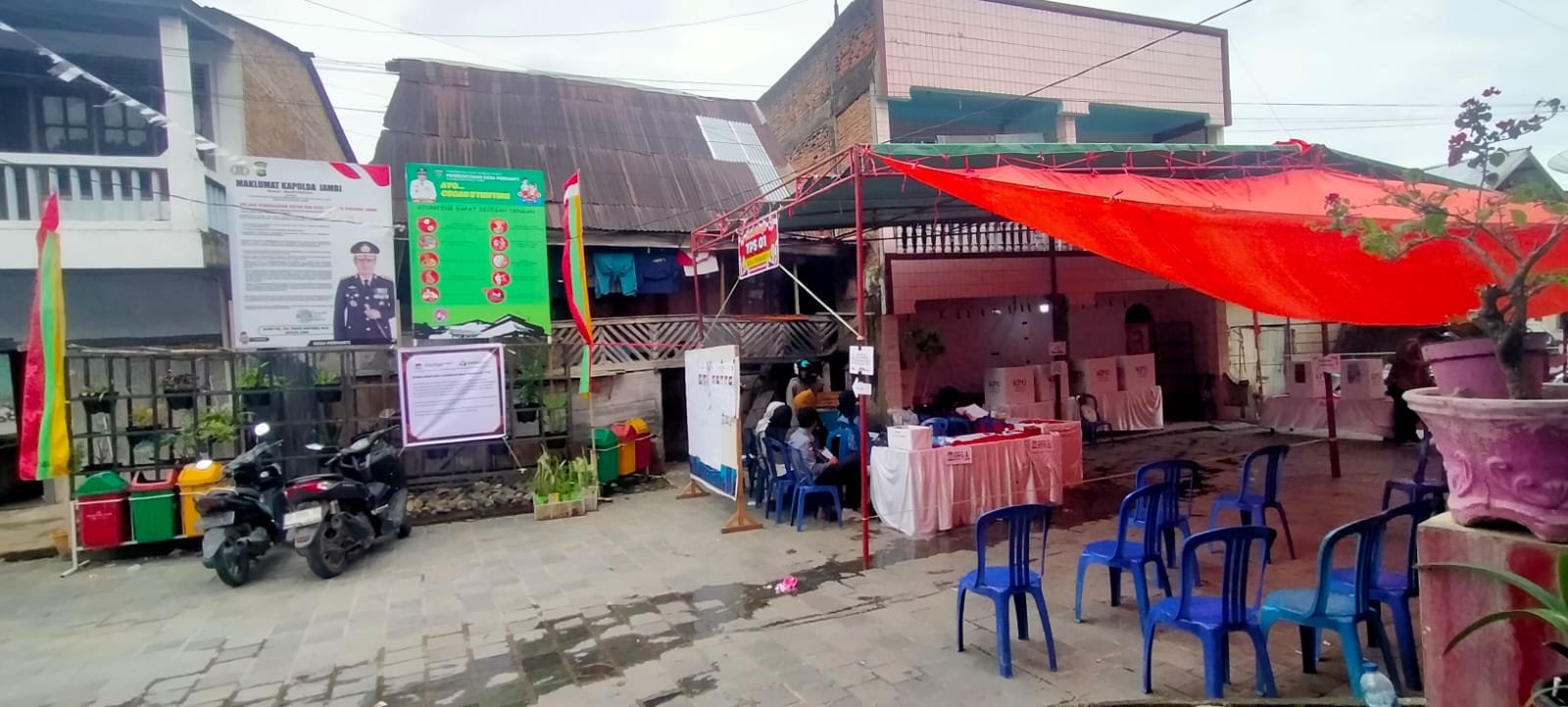 Suasana salah satu TPS di Kerinci