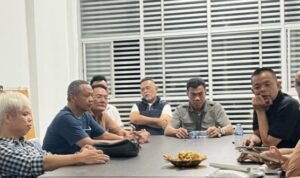 Ketua dan pengurus PPTB saat memberikan keterangan kepada wartawan