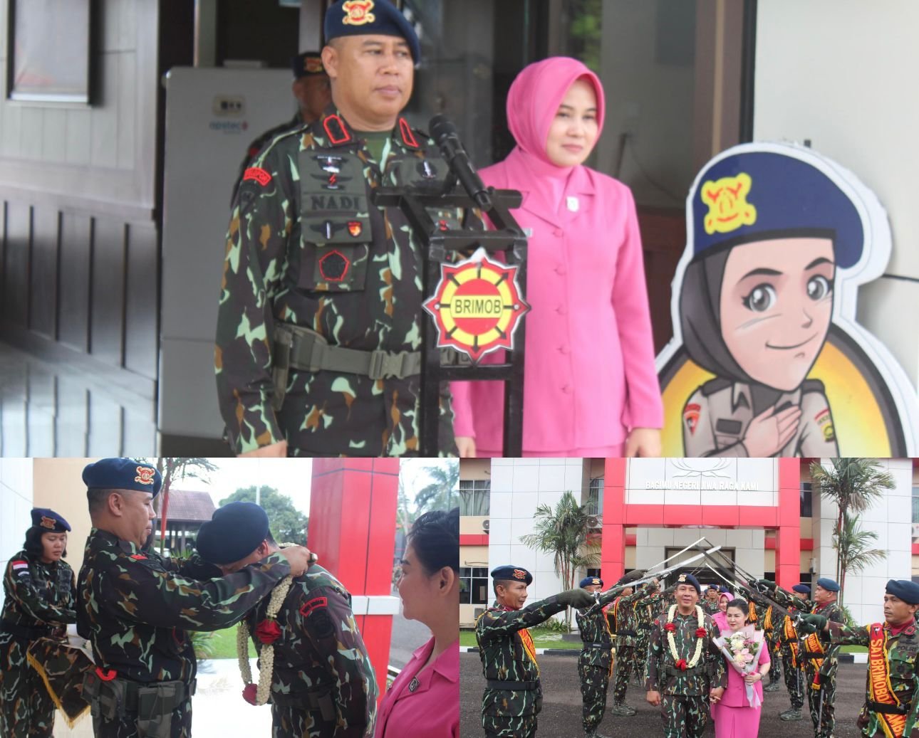 Pelepasan pengantar tugas Wadansat Brimob Polda Jambi Kombes Pol Boy Sutan Binaga Siregar