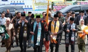 Wakil Gubernur Jambi Abdullah Sani saat menghadiri sertijab Bupati dan Wakil Bupati Tebo
