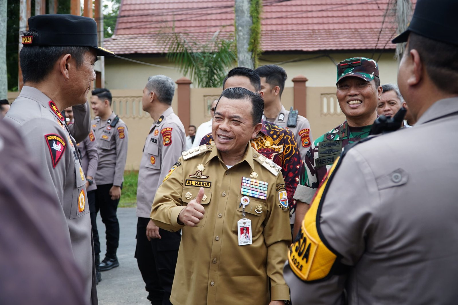 Gubernur Jambi Al Haris, saat menghadiri deklarasi PSU Pilkada Damai Kabupaten Bungo