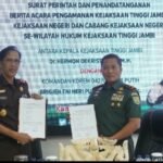 Penyerahan surat perintah dan penandatanganan berita acara pengamanan Kejaksaan Tinggi Jambi dan Kejaksaan Negeri