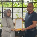 Ketua Himpunan Wanita Karya (HWK) Zuhdiah Mahmud mendeklarasikan dukungan kepada Agus Rubiyanto untuk menjadi Ketua Umum Partai Golkar Provinsi Jambi