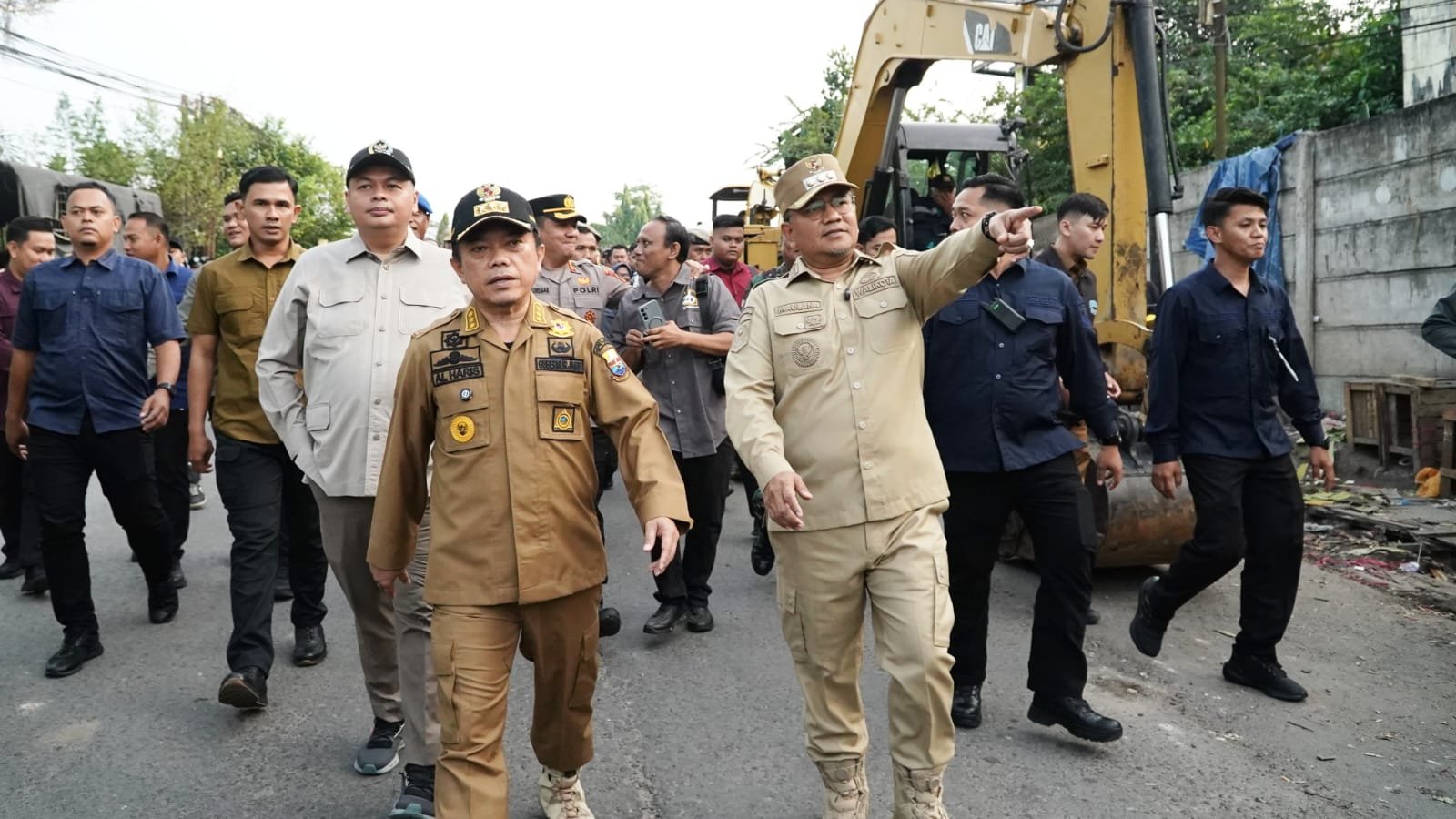 Gubernur Jambi Al Haris saat penertiban pedagang Pasar Talang Banjar