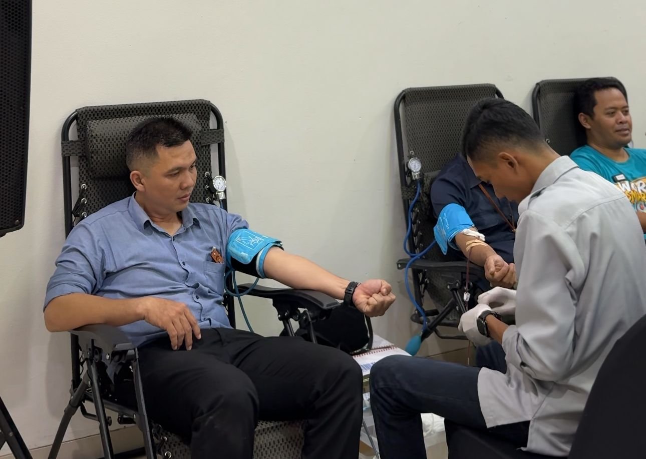 Memperingati Hari Donor Darah Sedunia, Rumah Kito Resort dan hotel Jambi menggelar kegiatan donor darah