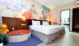Kamar tematik untuk anak-anak yang ada di Rumah Kito Resort Hotel Jambi
