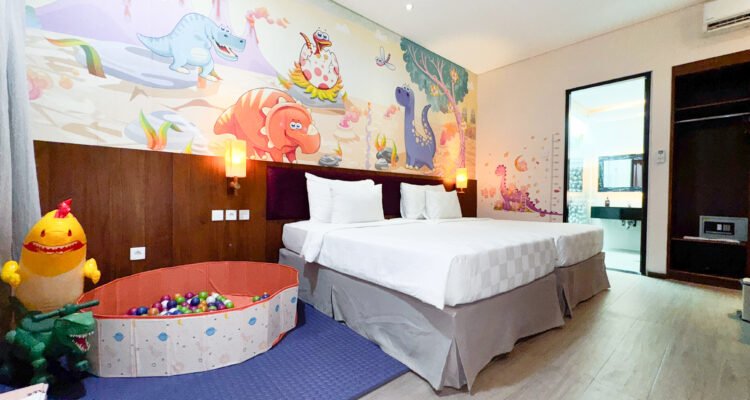 Kamar tematik untuk anak-anak yang ada di Rumah Kito Resort Hotel Jambi