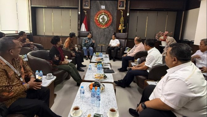 Pertemuan pengurus SMSI Pusat bersama Kabaintelkam Polri dan jajaran