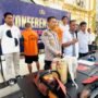 Dirkrimsus Polda Jambi, Kombes Pol Taufik Nurmandia saat memberikan keterangan pengungkapan kasus Karhutla
