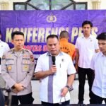 Dirreskrimsus Polda Jambi Kombes Pol Taufik Nurmandia menjelaskan pengungkapan kasus PETI di Kabupaten Merangin