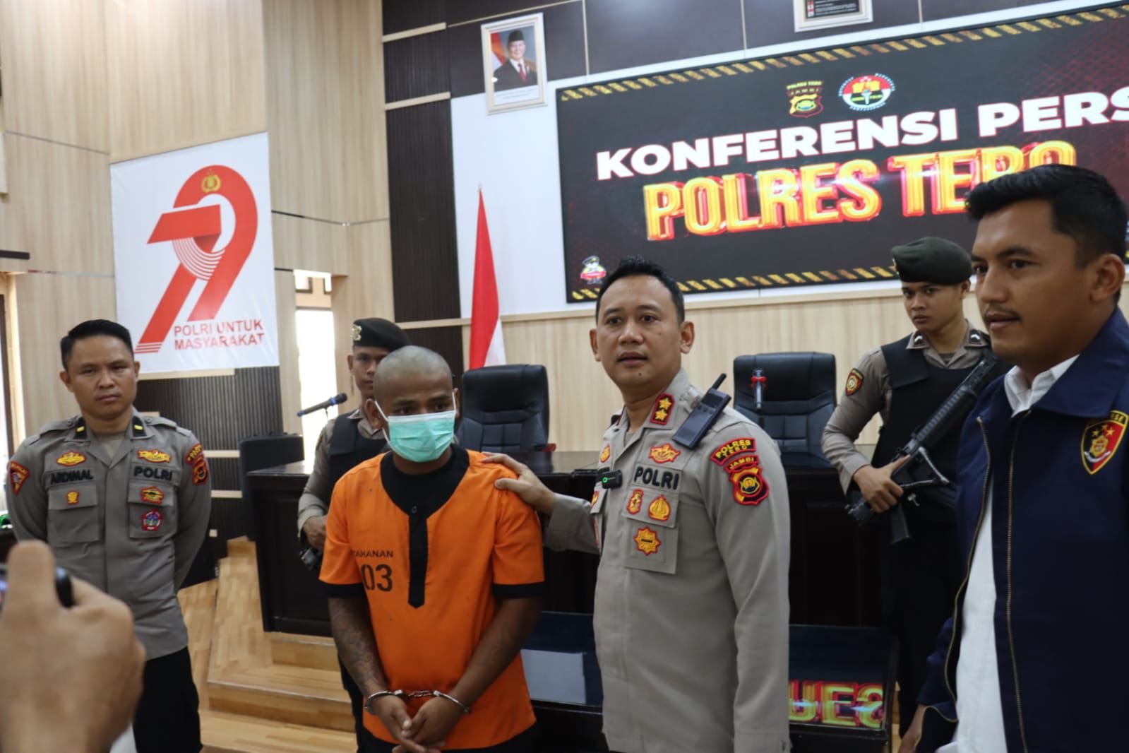 Pelaku pencurian dengan kekerasan yang berhasil diamankan Polres Tebo