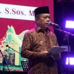 Gubernur Jambi Al Haris saat menutup rangkaian Festival Batanghari tahun 2025 di RTH Putri Pinang Masak