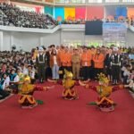 Gubernur Jambi Al Haris saat menghadiri kegiatan PKKMB Universitas Jambi