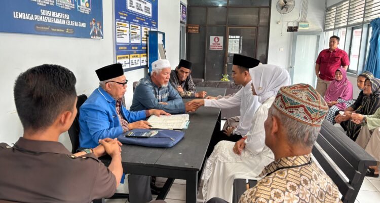 Prosesi akad nikah warga binaan yang difasilitasi Lapas Kelas IIA Jambi