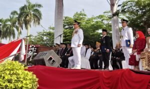 Gubernur Jambi Al Haris memimpin langsung upacara peringatan HUT ke-80 Kemerdekaan RI di lapangan Kantor Gubernur Jambi
