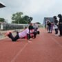 Atlet bela diri Jambi saat melakukan tes fisik sebelum turun di PON Bela Diri di Kudus
