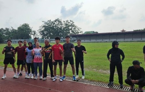 Atlet karate andalan Forki Jambi yang dipersiapkan untuk PON Bela Diri di Kudus