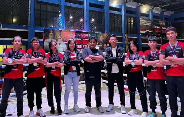 Atlet Jambi yang turun di Kejurnas muaythai Lombok 2025