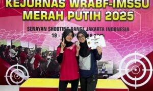 Weni Thalita Z, atlet menembak Jambi meraih Juara 2 Multirange Open dengan catatan poin sempurna di Kejurnas WRABF-IMSSU Merah Putih 2025