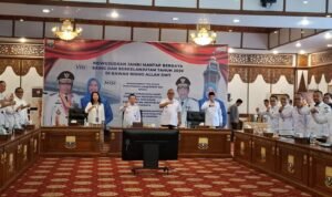 Gubernur Jambi Al Haris usai membuka rakor dan sinergi 1 Juta Rumah