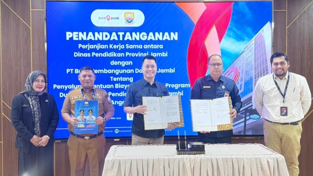 disdik jambi mou dengan bank jambi