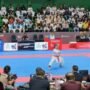 Penampilan karateka muda Jambi Novisa Irni Salim di kelas kata perorangan putri PON Bela Diri Kudus