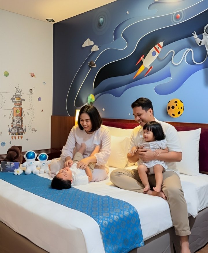 Salah satu kamar tematik yang ada di Rumah Kito Resort Hotel Jambi Salah satu kamar tematik yang ada di Rumah Kito Resort Hotel Jambi