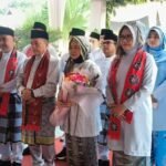 Gubernur Jambi, Al Haris didampaingi istri Hesnidar Haris saat menghadiri peringatan HUT ke-60 Kabupaten Bungo