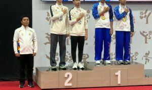 Atlet wushu akhirnya menyumbang medali emas untuk kontingan Jambi di PON Bela Diri, Kudus 2025 Atlet wushu akhirnya menyumbang medali emas untuk kontingan Jambi di PON Bela Diri, Kudus 2025