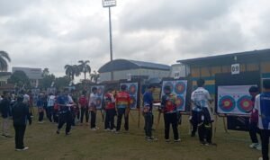 Suasana kejuaraan panahan Provinsi Jambi yang digelar di stadion Persitaj Tanjung Jabung Barat Suasana kejuaraan panahan Provinsi Jambi yang digelar di stadion Persitaj Tanjung Jabung Barat