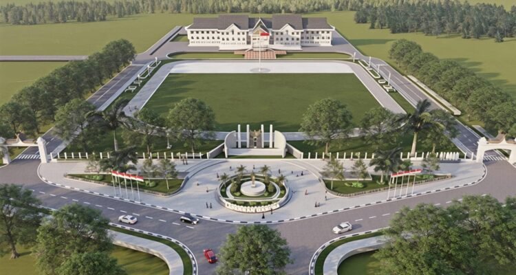 Ilustrasi lapangan Garuda di depan kantor Gubernur Jambi