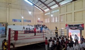 Suasana Kejurprov Muaythai Jambi yang digelar di Kota Baru, Kota Jambi